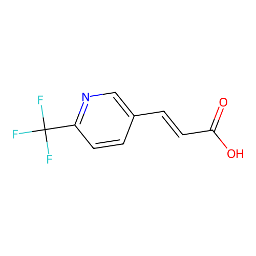 (2E)-3-[6-(Trifluoromethyl)pyridin-3-yl]propenoic acid structure
