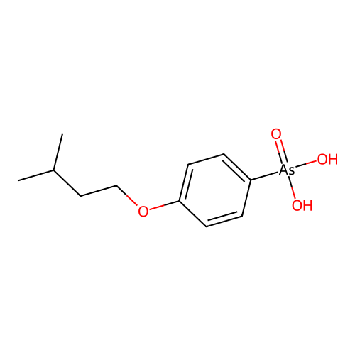 [4-(3-Methylbutoxy)phenyl]arsonic acid structure