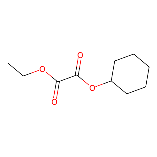 Oxalic acid, cyclohexyl ethyl ester structure