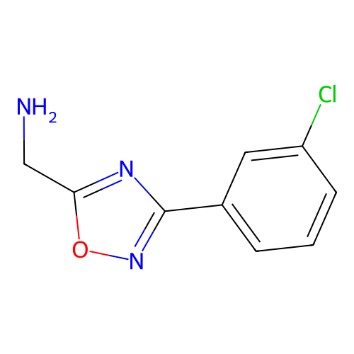 [3-(3-Chlorophenyl)-1,2,4-oxadiazol-5-yl]methanamine structure
