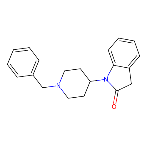 1-(1-Benzyl-piperidin-4-yl)-1,3-dihydro-indol-2-one structure