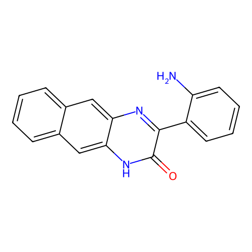 3-(2-aminophenyl)benzo[g]quinoxalin-2(1H)-one structure