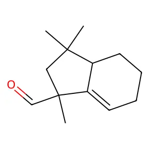 1H-Indenecarboxaldehyde, 2,3,3a,4,5,6-hexahydro-1,3,3-trimethyl- structure