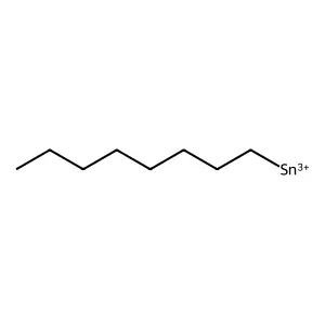 Stannanetriylium, octyl- structure