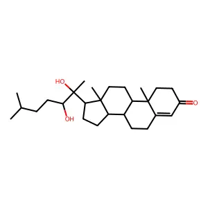 20,22-Dihydroxycholest-4-en-3-one structure