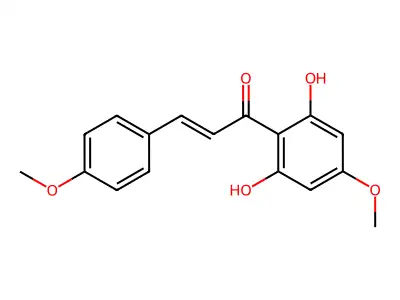 1-(2,6-Dihydroxy-4-methoxyphenyl)-3-(4-methoxyphenyl)prop-2-en-1-one structure