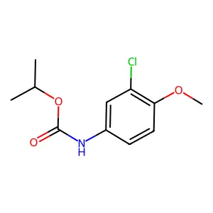 Carbamic acid, (3-chloro-4-methoxyphenyl)-, 1-methylethyl ester structure