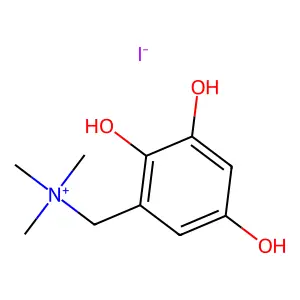 Benzenemethanaminium, 2,3,5-trihydroxy-N,N,N-trimethyl-, iodide structure