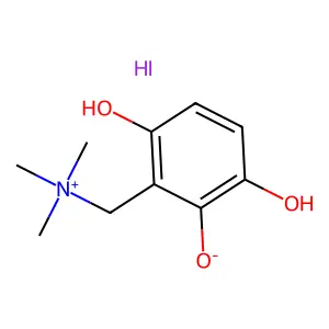 Benzenemethanaminium, 2,3,6-trihydroxy-N,N,N-trimethyl-, iodide structure