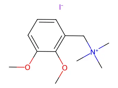 (2,3-Dimethoxyphenyl)-N,N,N-trimethylmethanaminium iodide structure
