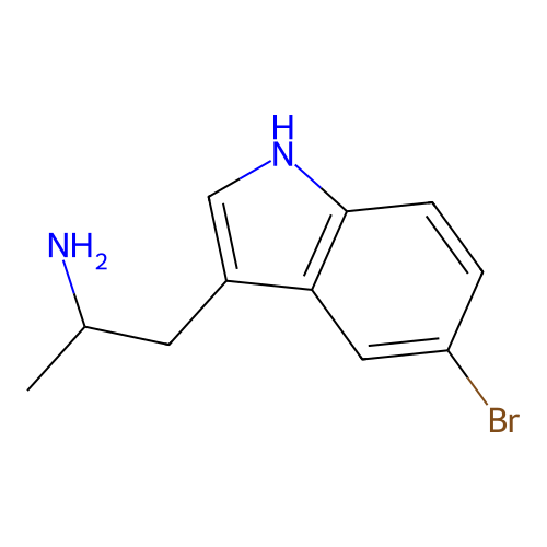 1-(5-bromo-1H-indol-3-yl)propan-2-amine structure