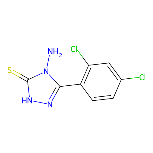 4-Amino-5-(2,4-dichlorophenyl)-2,4-dihydro-3H-1,2,4-triazole-3-thione structure