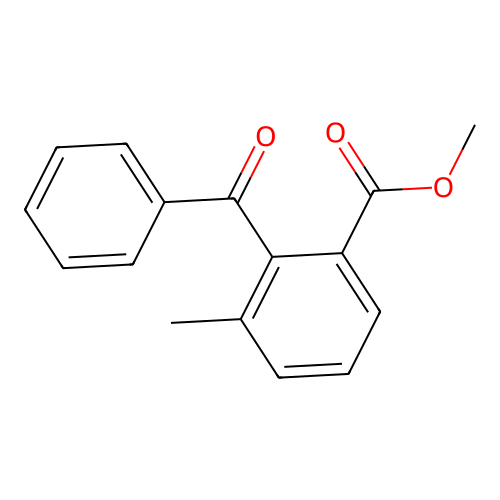 Methyl 2-benzoyl-3-methylbenzoate structure