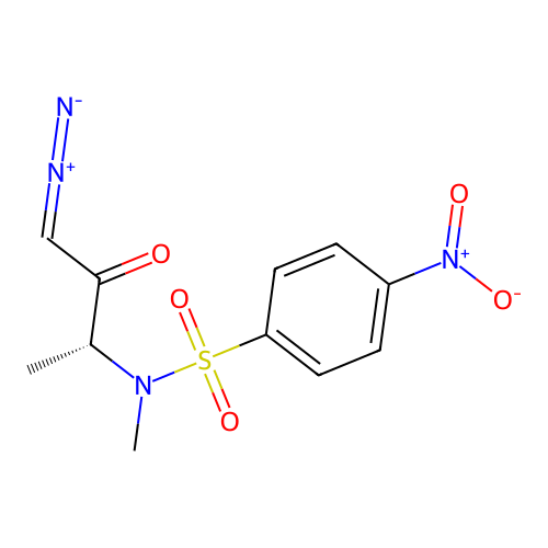 (R)-N-(4-diazo-3-oxobutan-2-yl)-N-methyl-4-nitrobenzenesulfonamide structure