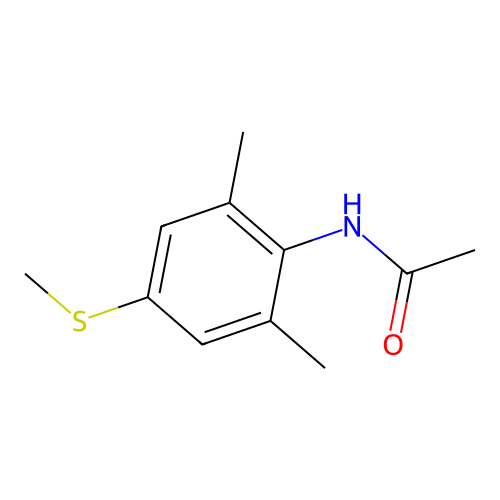 N-[2,6-Dimethyl-4-(methylsulfanyl)phenyl]acetamide structure