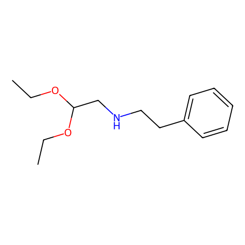 N-(2-Phenylethyl)aminoacetaldehyde diethyl acetal structure