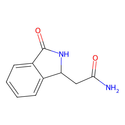 2-(3-Oxo-1,2-dihydroisoindol-1-yl)acetamide structure