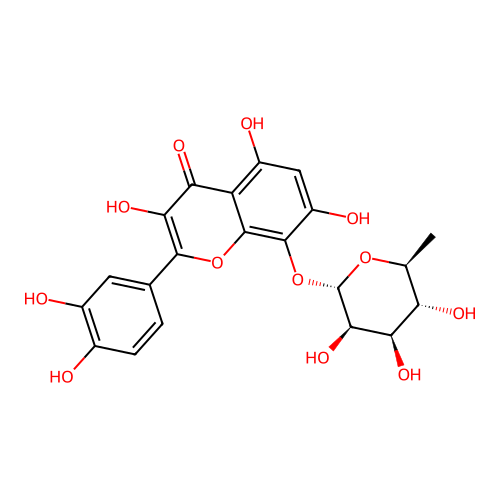 Gossypetin 8-rhamnoside structure