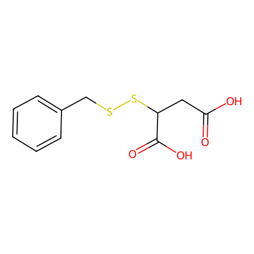 2-(Benzyldithio)succinic acid structure