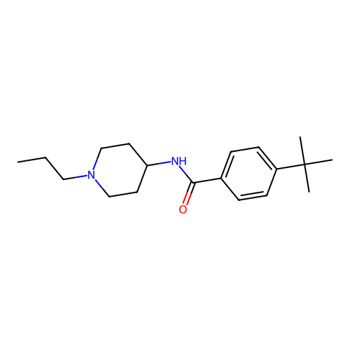 4-tert-butyl-N-(1-propylpiperidin-4-yl)benzamide structure