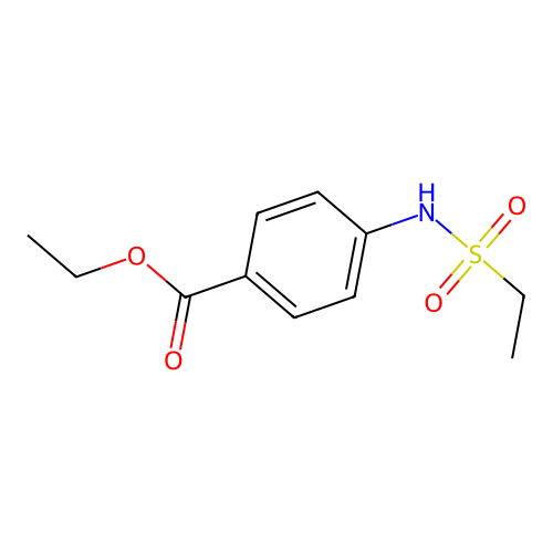 Ethyl 4-[(ethylsulfonyl)amino]benzoate structure