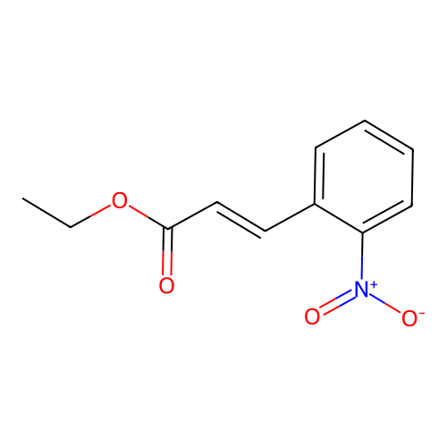 Ethyl 3-(2-nitrophenyl)prop-2-enoate structure