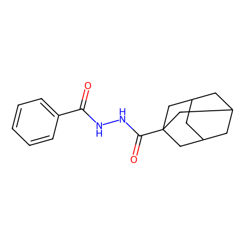 N'-(adamantane-1-carbonyl)benzohydrazide structure