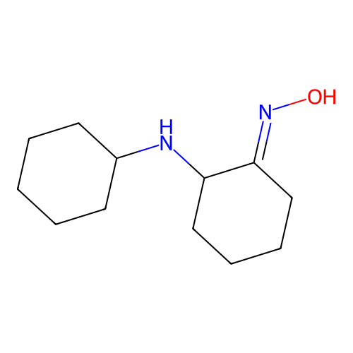 Cyclohexyl(2-(hydroxyimino)cyclohexyl)amine structure