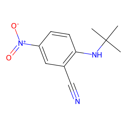 2-(Tert-butylamino)-5-nitrobenzonitrile structure