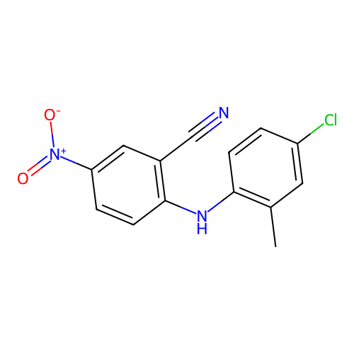 2-[(4-Chloro-2-methylphenyl)amino]-5-nitrobenzonitrile structure