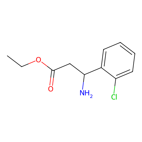 Ethyl 3-amino-3-(2-chlorophenyl)propanoate structure