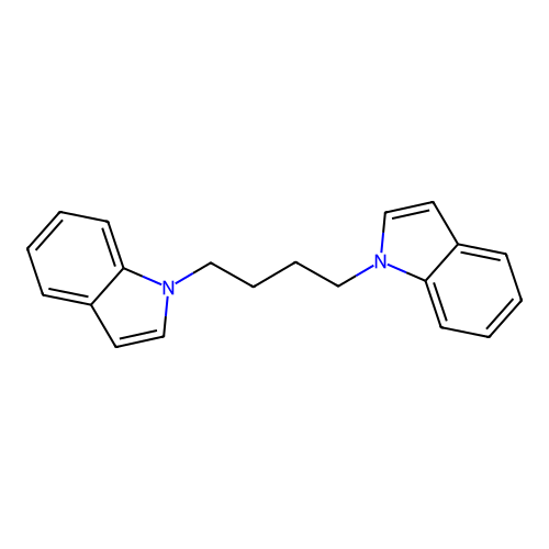 1,4-二(1-吲哚基)丁烷 structure
