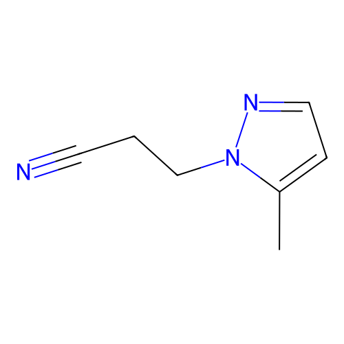5-Methyl-1H-pyrazole-1-propanenitrile structure