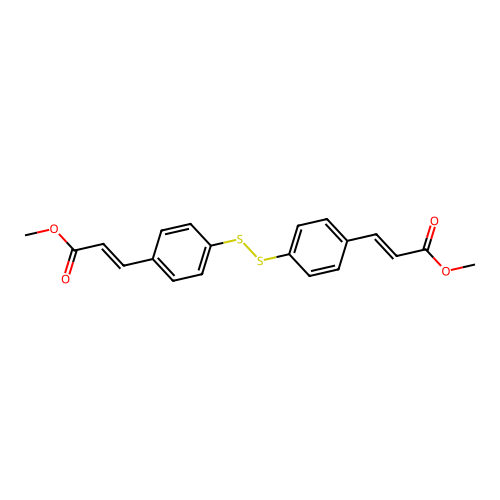 (4,4'-Dicinnamoyldisulfide)dimethyl Ester structure