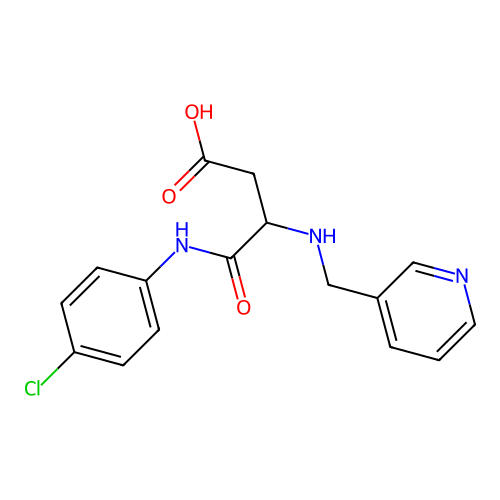 4-(4-Chloroanilino)-4-oxo-3-(pyridin-3-ylmethylamino)butanoic acid structure