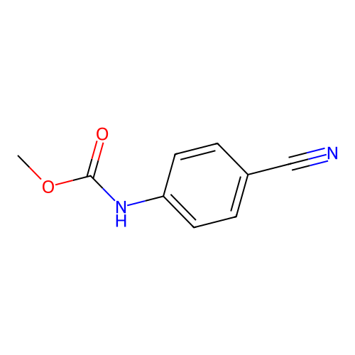 Carbamic acid, (4-cyanophenyl)-, methyl ester structure