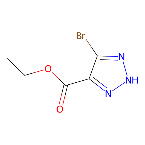 ethyl 5-bromo-1H-1,2,3-triazole-4-carboxylate structure