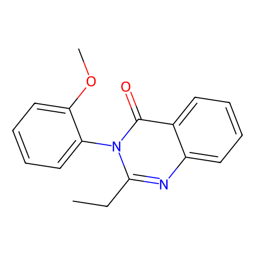 2-Ethyl-3-(2-methoxy-phenyl)-3H-quinazolin-4-one structure