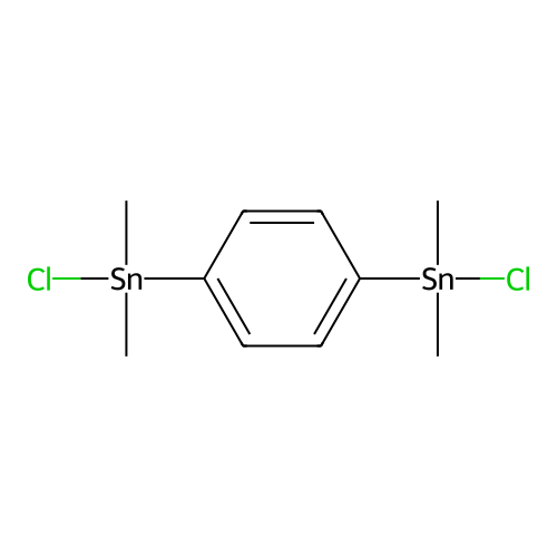Chloro-[4-[chloro(dimethyl)stannyl]phenyl]-dimethylstannane structure
