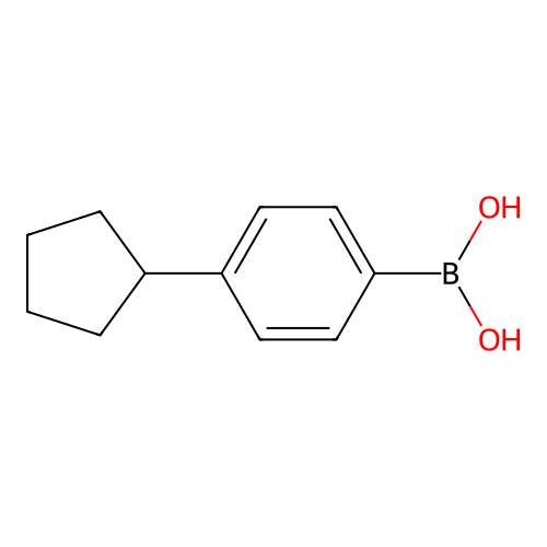 4-Cyclopentylbenzeneboronic acid structure