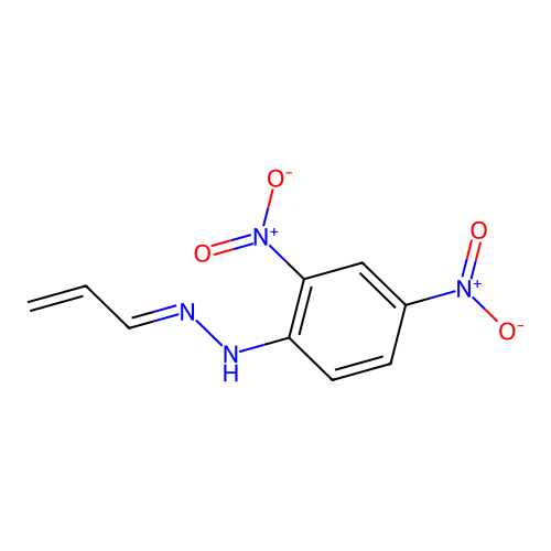 2,4-dinitro-N-(prop-2-enylideneamino)aniline structure