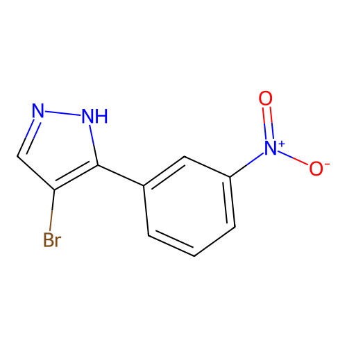 4-bromo-3-(3-nitrophenyl)-1H-pyrazole structure