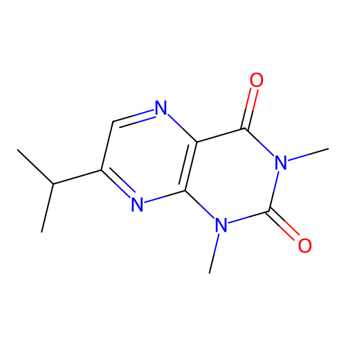 1,3-Dimethyl-7-propan-2-ylpteridine-2,4-dione structure