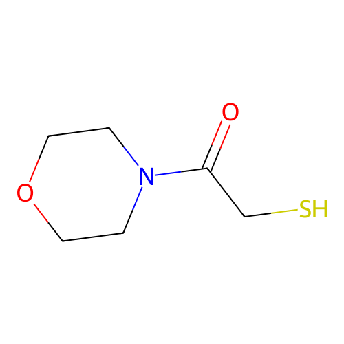 Morpholine, 4-(mercaptoacetyl)- structure