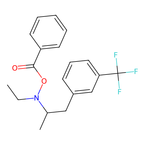 Hydroxylamine, O-benzoyl-N-ethyl-N-(alpha-methyl-m-(trifluoromethyl)phenethyl)- structure