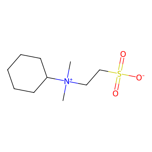 2-[Cyclohexyl(dimethyl)azaniumyl]ethanesulfonate structure