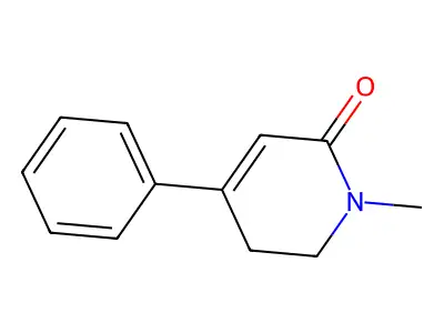 1-Methyl-4-phenyl-5,6-dihydro-2-pyridone structure