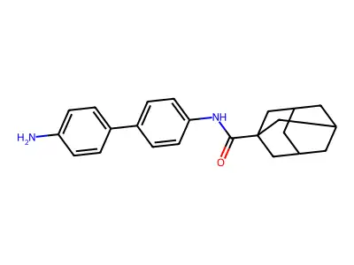 Tricyclo(3.3.1.1(3,7))decane-1-carboxamide, N-(4'-amino(1,1'-biphenyl)-4-yl)- structure