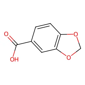 1,3-Benzodioxole-5-carboxylic acid structure