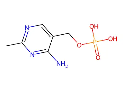 4-氨基-2-甲基-5-膦甲基嘧啶 structure